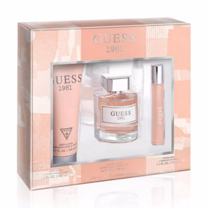 Guess 1981 - Gift Set - Eau De Toilette - Natural Spray + Body Lotion + Travel Spray
