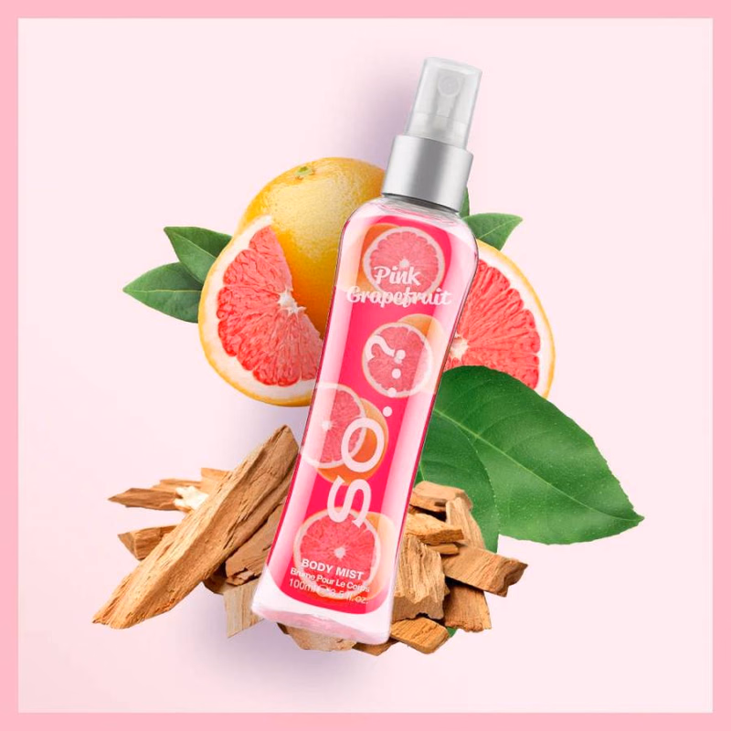 SOΓÇª? - Pink Grapefruit - Body Mist.