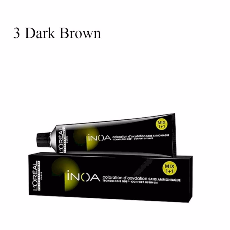 L'OREAL PROFESSIONEL PARIS - INOA - 3 - DARK BROWN - PERMANENT COLOR