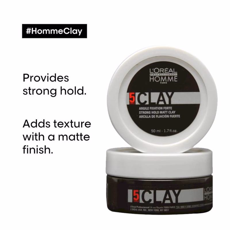 L'OREAL PROFESSIONEL HOMME PARIS - 5 FORCE - CLAY