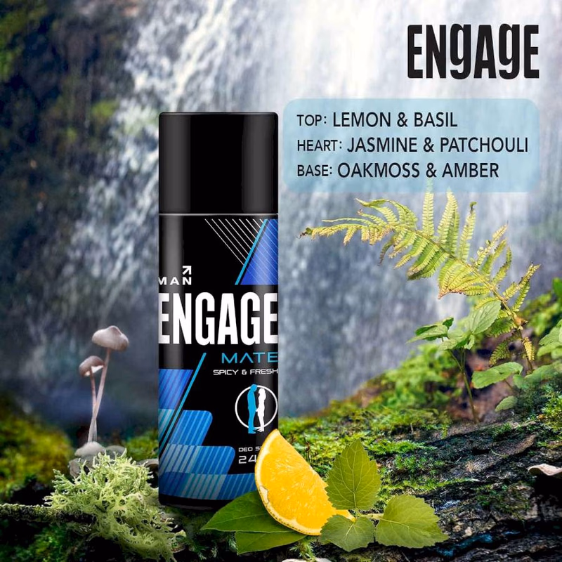 ENGAGE - MATE SPICY & FRESH - DEO SPRAY - 24 HRS
