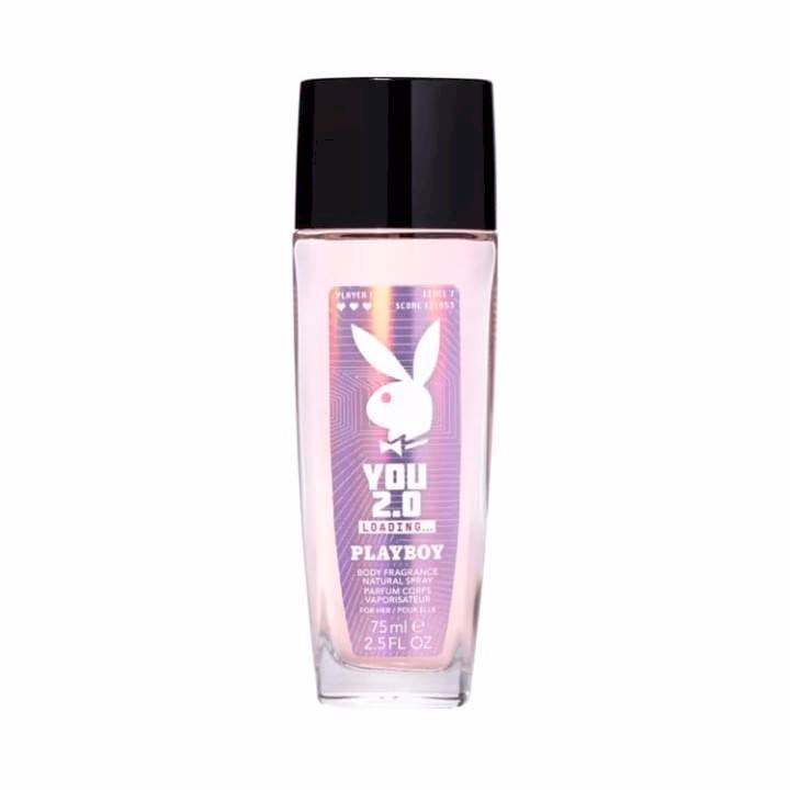 PLAY BOY - YOU 2.0 LOADING - BODY FRAGRANCE - NATURAL SPRAY PARFUM CORPS VAPORISATEUR - FOR HER - POUR ELLE