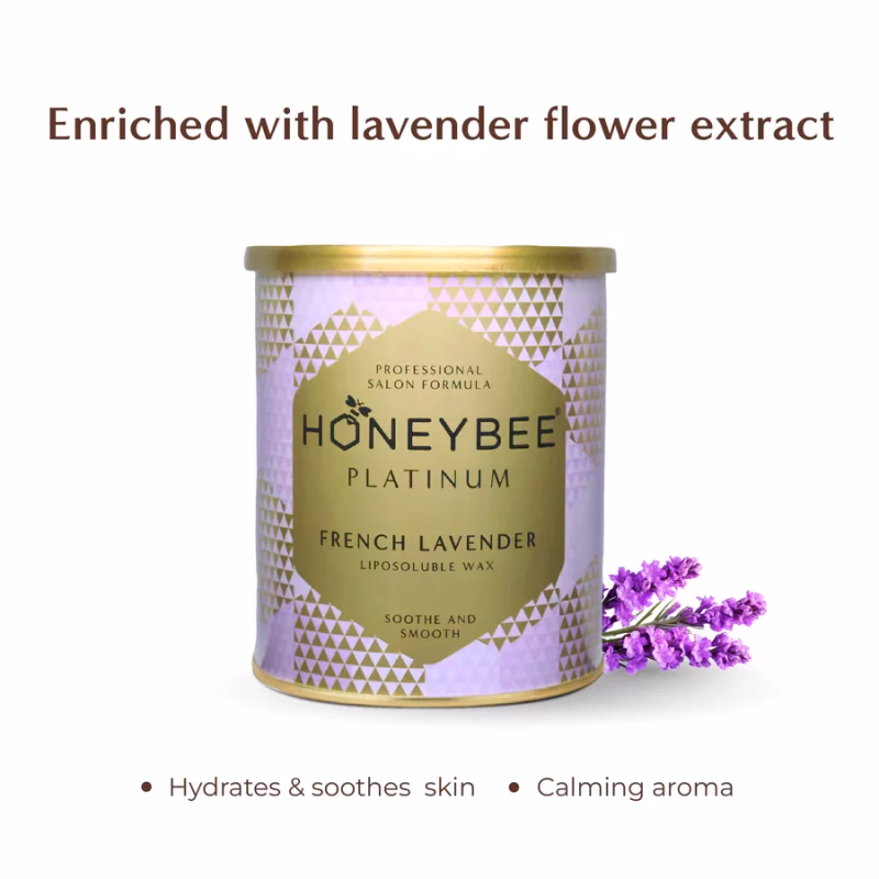 HONEYBEE - PLATINUM - FRENCH LAVENDER - LIPOSOLUBLE WAX - SOOTHE & SMOOTH