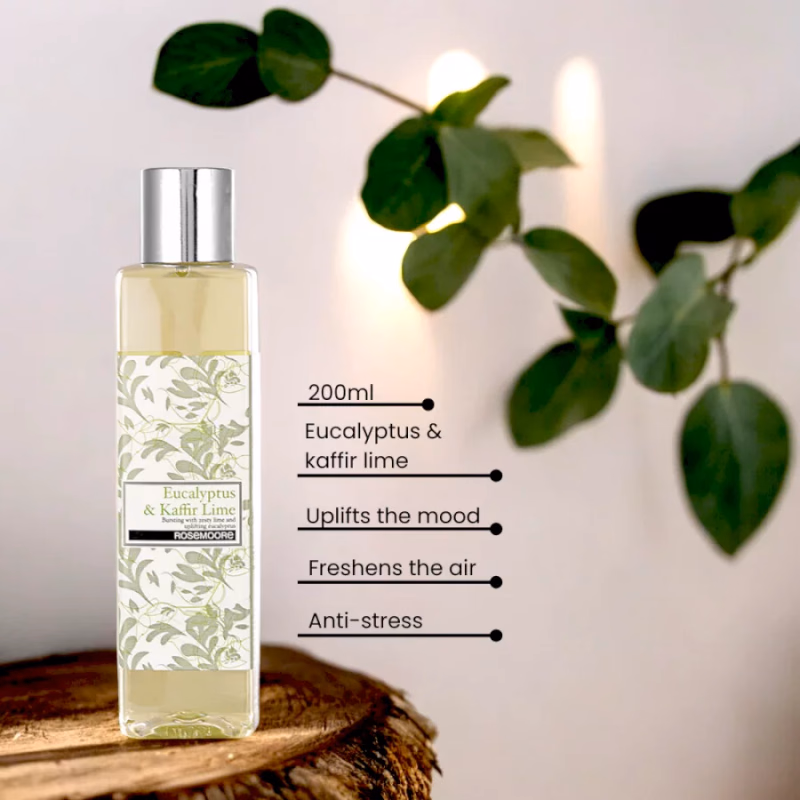 ROSEMOORE - EUCALYPTUS & KAFFIR LIME - SCHILF DIFFUSOR NACHFULL OIL
