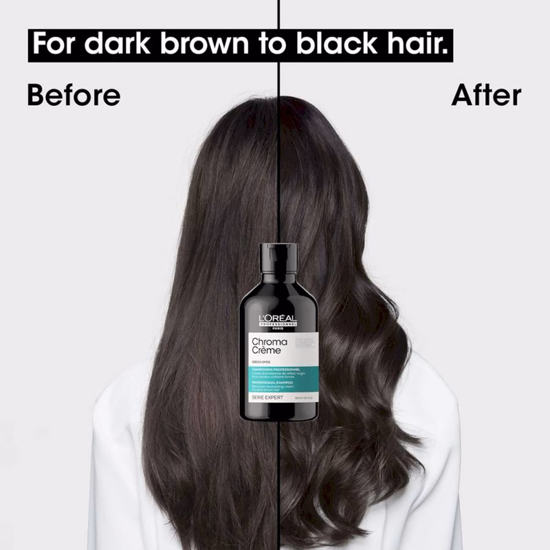 LOREAL PROFESSIONEL PARIS - CHROMA CREME - GREEN DYES - PROFESSIONAL SHAMPOO