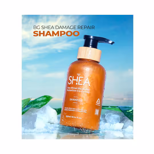 BEAUTY GARAGE - SHEA - PURE AFRICAN SHEA BUTTER RETENTION TREATMENT - SHAMPOO