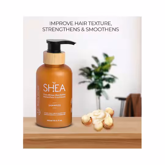 BEAUTY GARAGE - SHEA - PURE AFRICAN SHEA BUTTER RETENTION TREATMENT - SHAMPOO