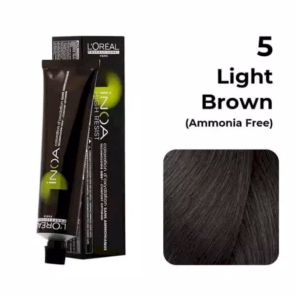 LOREAL PROFESSIONEL PARIS - INOA - 5 - LIGHT BROWN - COLORING CREAM