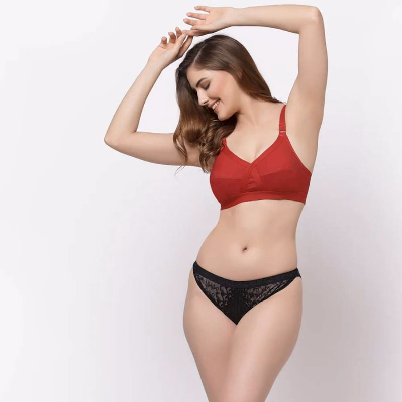 Floret - Red - Crossfit - Full Coverage Bra