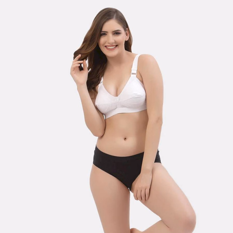 Floret - White - Sherry - Full Coverage Bra