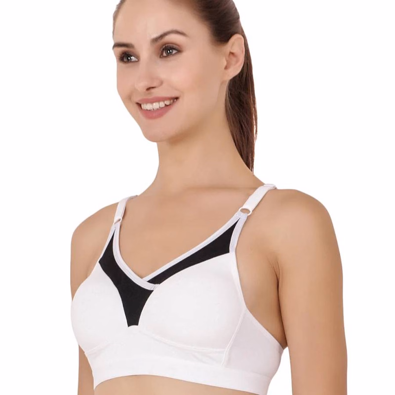 FLORET - PADDED SPORTS BRA - WHITE