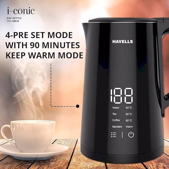 HAVELLS - I-CONIC DIGI - KETTLE -1600W