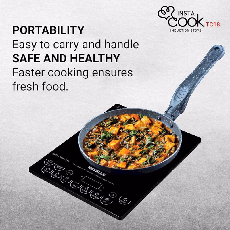 HAVELLS - INSTA COOK - INDUCTION COOK -TC18 - 1800W