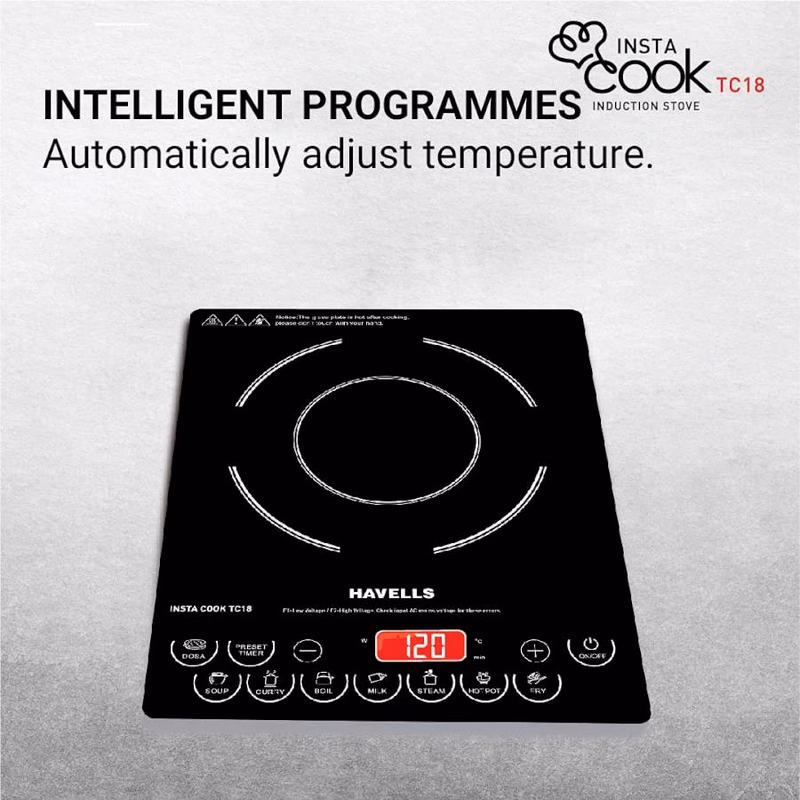 HAVELLS - INSTA COOK - INDUCTION COOK -TC18 - 1800W