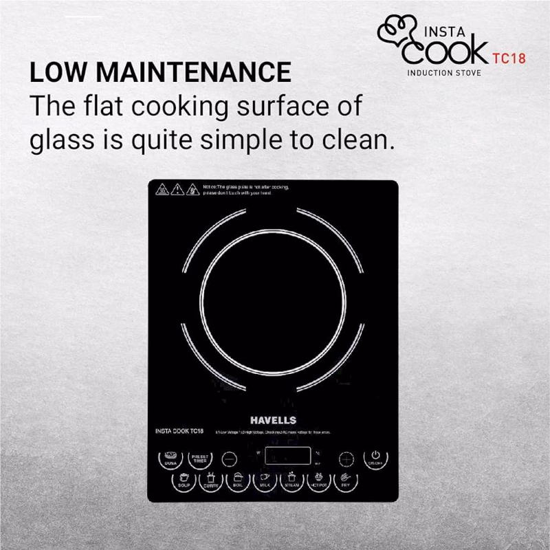 HAVELLS - INSTA COOK - INDUCTION COOK -TC18 - 1800W