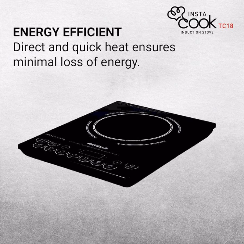 HAVELLS - INSTA COOK - INDUCTION COOK -TC18 - 1800W
