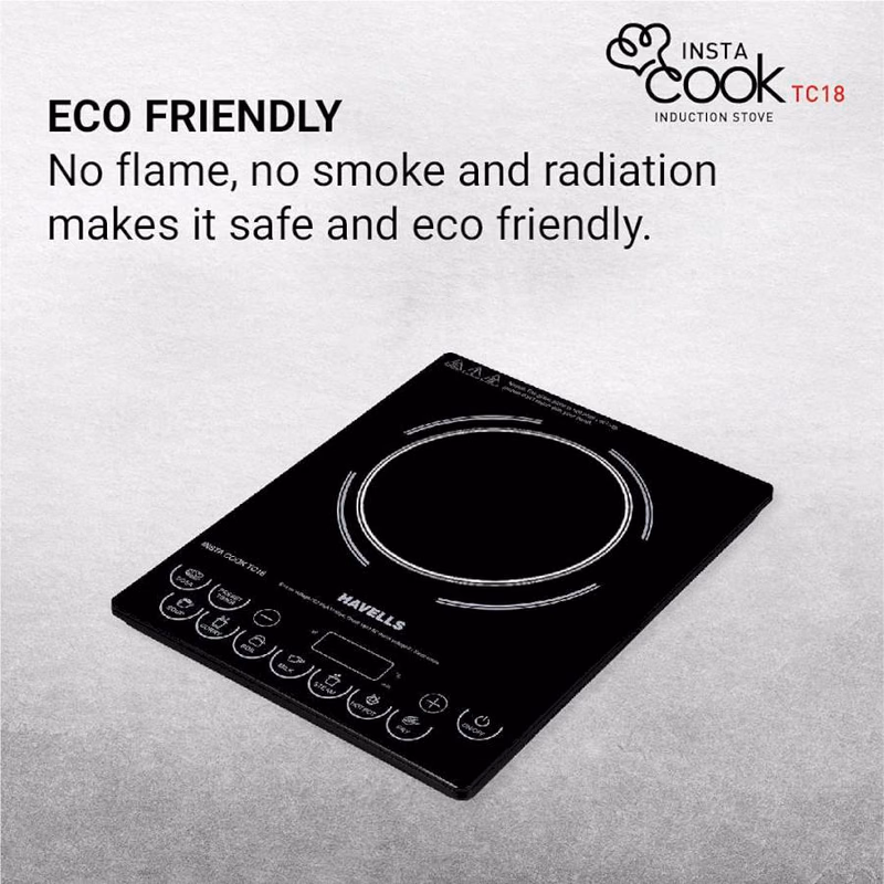 HAVELLS - INSTA COOK - INDUCTION COOK -TC18 - 1800W