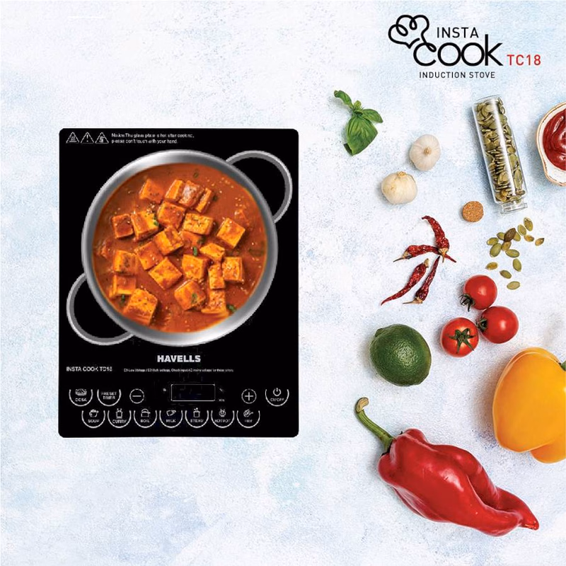HAVELLS - INSTA COOK - INDUCTION COOK -TC18 - 1800W