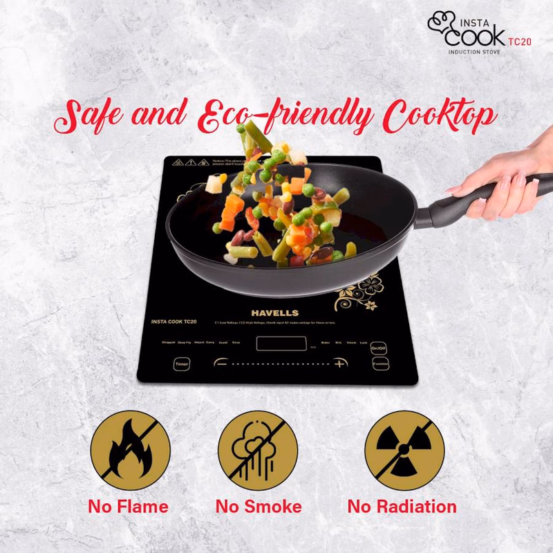 HAVELLS - INSTA COOK - INDUCTION COOK -TC20 - 2000W