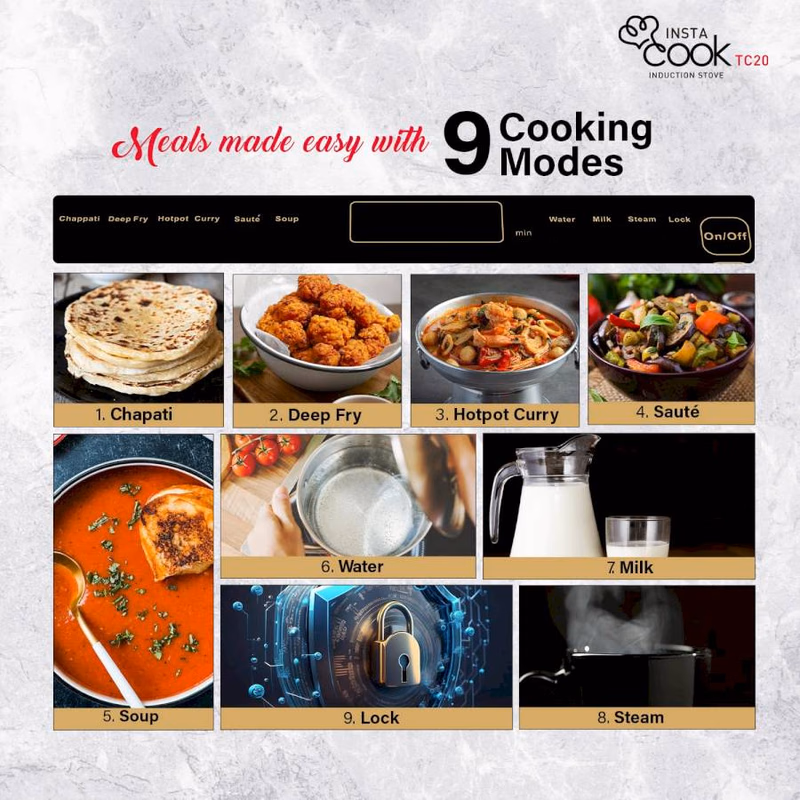 HAVELLS - INSTA COOK - INDUCTION COOK -TC20 - 2000W