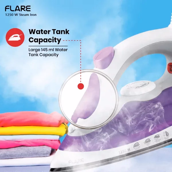 HAVELLS - FLARE - 1250 W - STEAM IRON