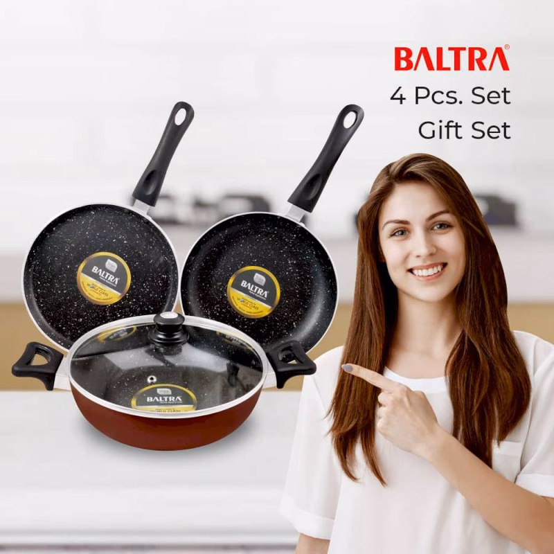 BALTRA - BTN-211 - 4 PCS SET - NON STICK INDUCTION BASE