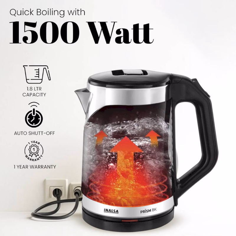 INALSA - ELECTRIC KETTLE - PRISM BK