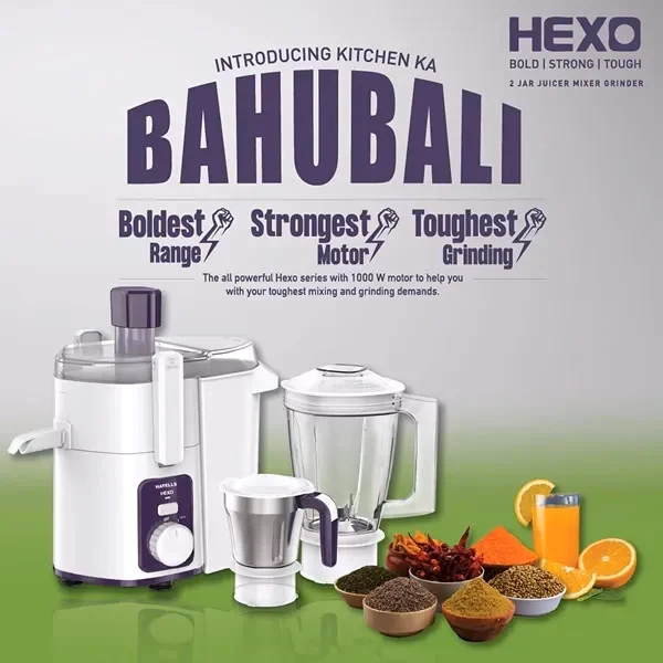 HAVELLS - HEXO  2 JAR - JUICER MIXER GRINDER