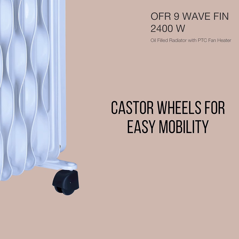 HAVELLS - OFR 9 WAVE FIN - OIL FILLED RADIATOR WITH PTC FAN HEATER