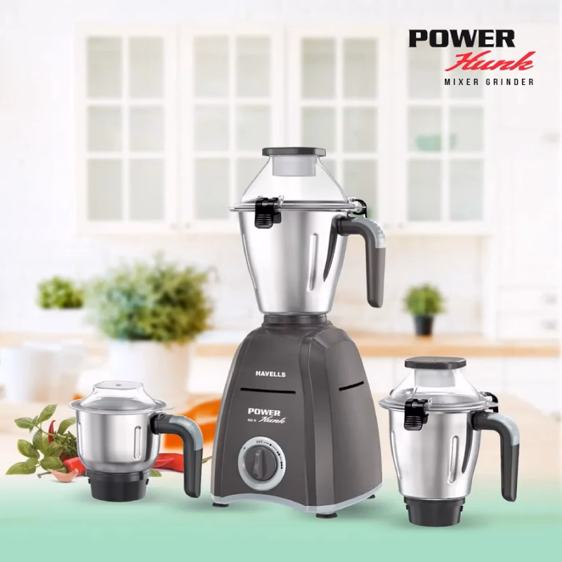 HAVELLS - POWER HUNK - 3 JAR MIXER GRINDER