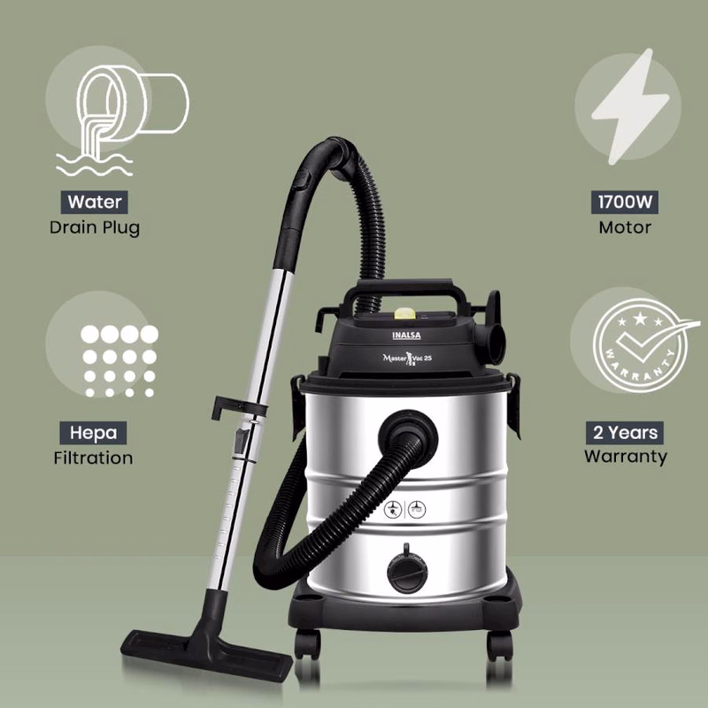 INALSA - MASTER VAC 25 - WET & DRY VACUUM CLEANER