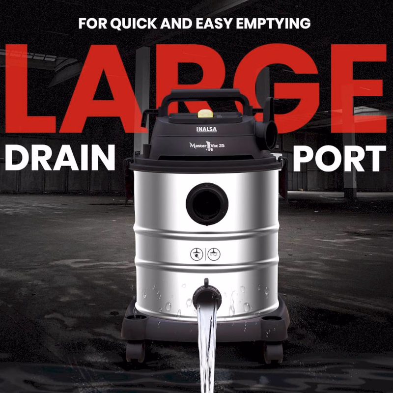 INALSA - MASTER VAC 25 - WET & DRY VACUUM CLEANER