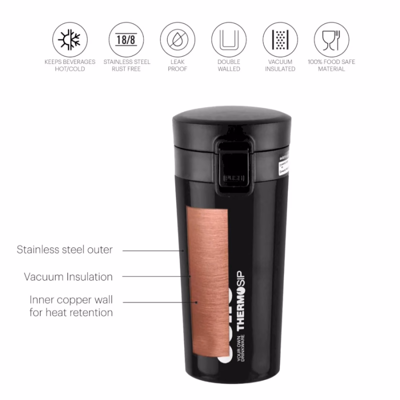 Cello - Monty300 - Stainless Steel - Travel Mug