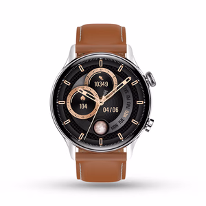PEBBLE - SPECTRA - AMOLED SMART WATCH - BROWN 