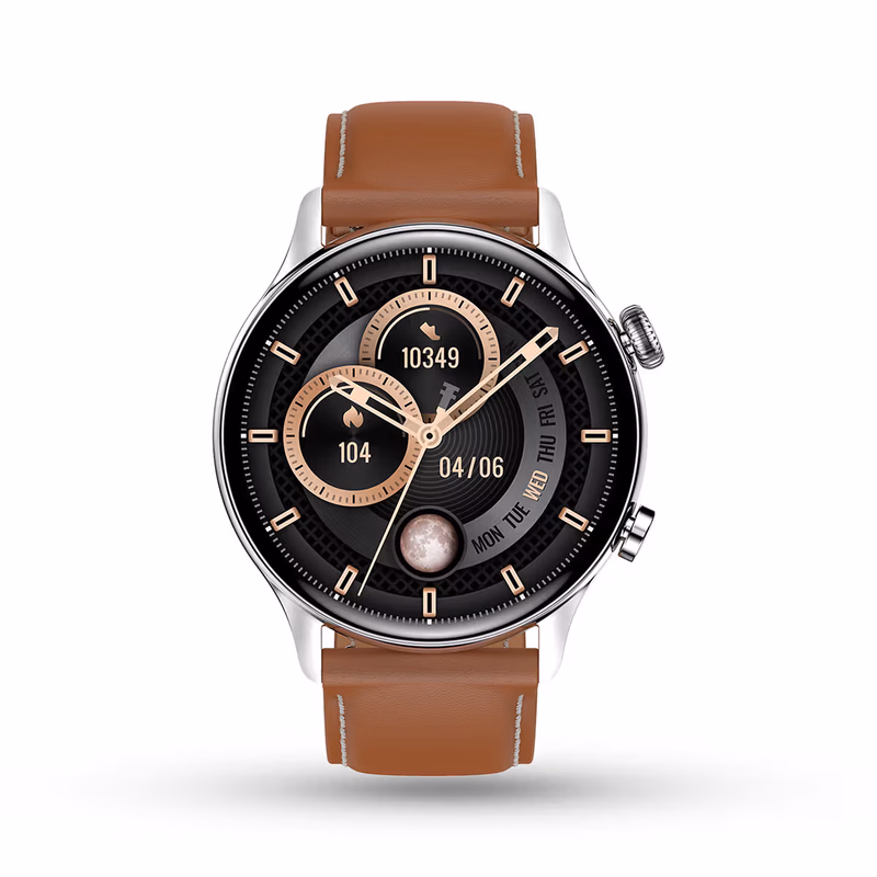 PEBBLE - SPECTRA - AMOLED SMART WATCH - BROWN
