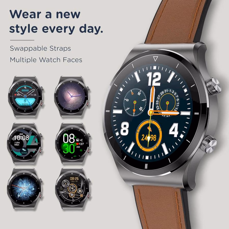 PEBBLE - REVO - SMART WATCH - BROWN