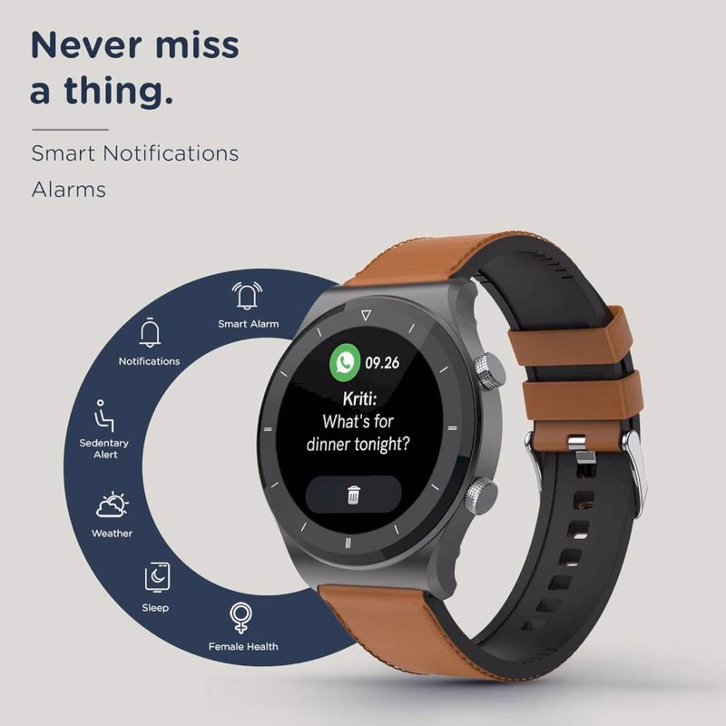 PEBBLE - REVO - SMART WATCH - BROWN