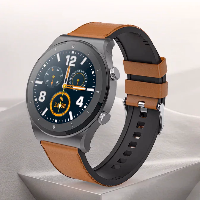 PEBBLE - REVO - SMART WATCH - BROWN