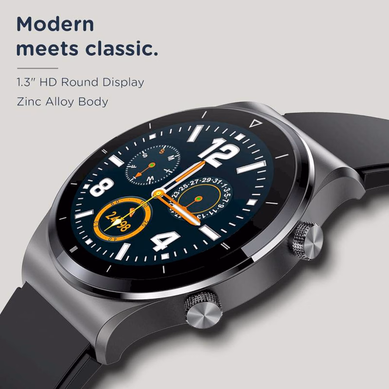 PEBBLE - REVO SMART WATCH - BLACK