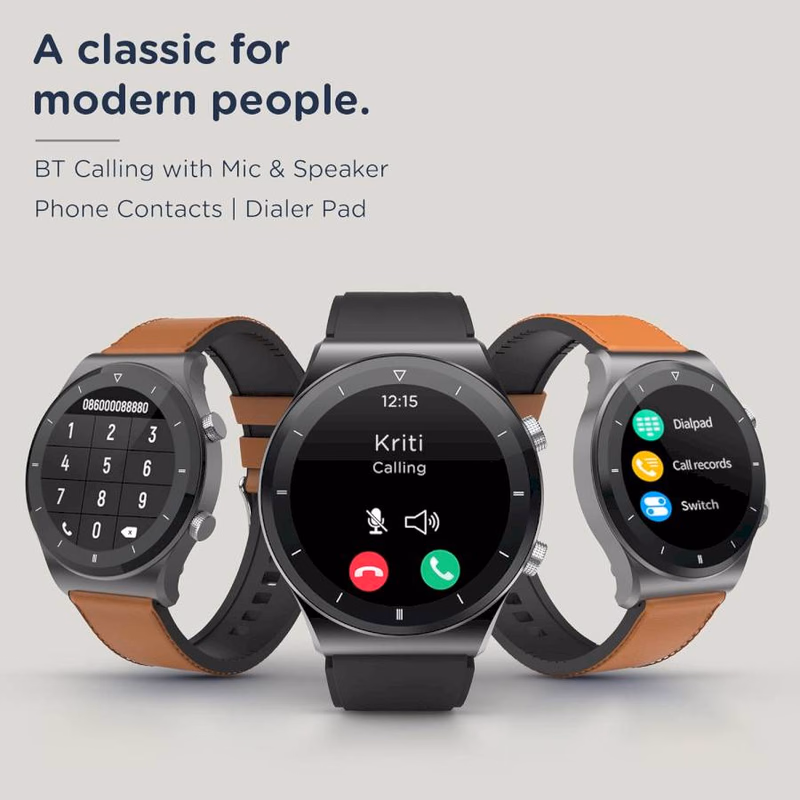 PEBBLE - REVO SMART WATCH - BLACK