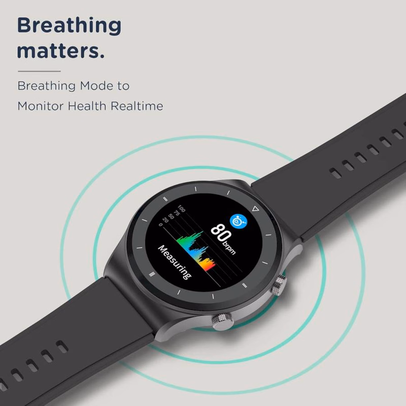 PEBBLE - REVO SMART WATCH - BLACK