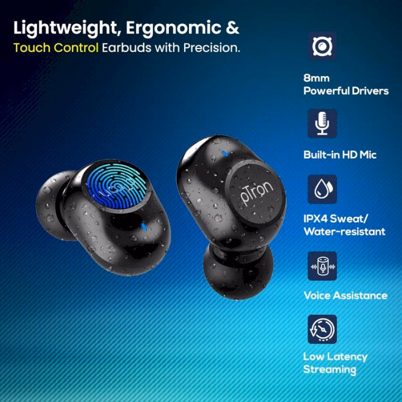 PTRON - BASSPODS 991 - TRUE WIRELESS STEREO EARBUDS