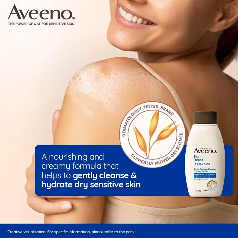Aveeno Body Wash- Skin Relief Wash