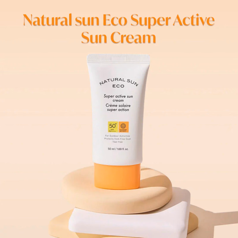 The Face Shop - Natural Sun Eco Super - Sunscreen  With Spf 50+ Pa +++ Protect From Fine Dust, Uva & Uvb Rays, Blue Light & Digital Devices