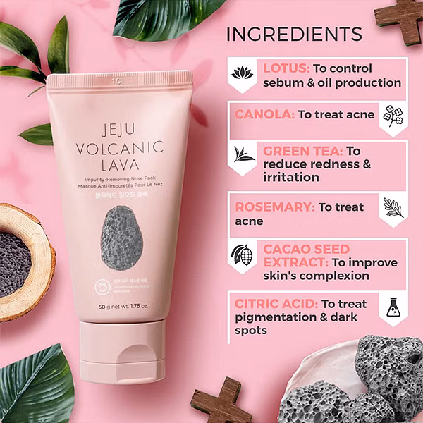 The Face Shop -Jeju Volcanic Lava Impurity - Removing Nose Pack