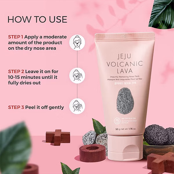The Face Shop -Jeju Volcanic Lava Impurity - Removing Nose Pack