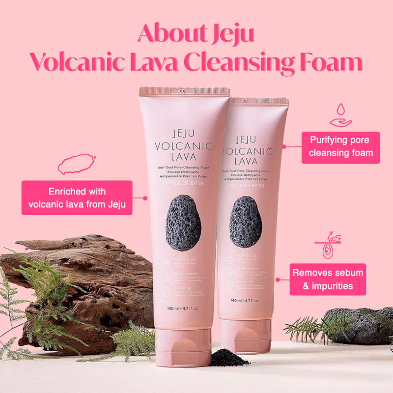 THE FACE SHOP - Jeju Volcanic Lava - Cleansing Foam