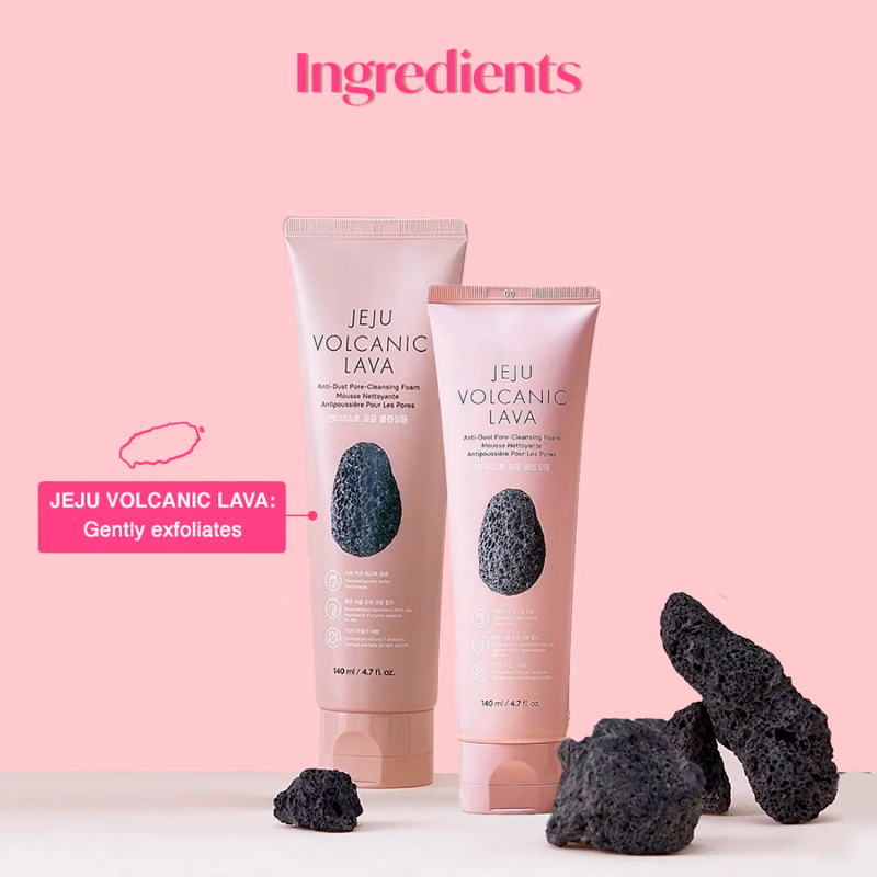 THE FACE SHOP - Jeju Volcanic Lava - Cleansing Foam