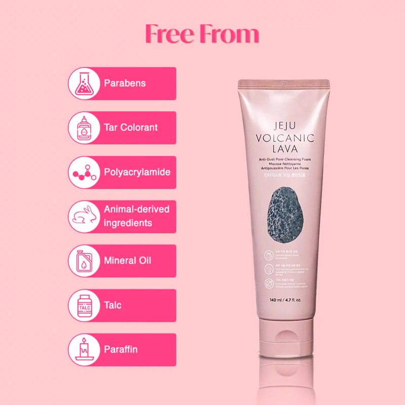 THE FACE SHOP - Jeju Volcanic Lava - Cleansing Foam