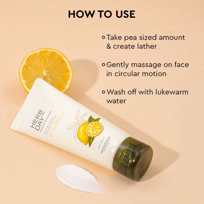 Herb Day 365 - Lemon & Grapefruit- Foaming Cleanser